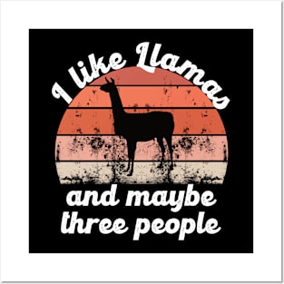 I like llamas and maybe three people Posters and Art